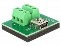 Adapter Terminalblock - Mini USB B Buchse