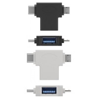 USB 3.0 SuperSpeed OTG Adapter, A-Buchse &#150; Micro B-Stecker / C-Stecker