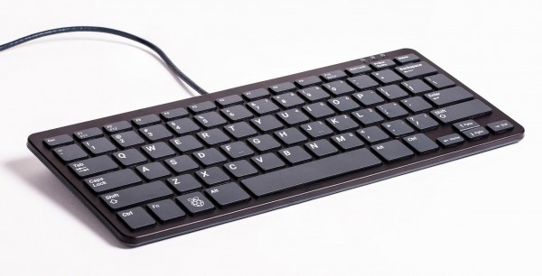 offizielle Raspberry Pi Tastatur, US-Layout, inkl. 3 Port USB Hub, schwarz/grau, B-Ware