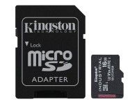 Kingston Industrial Grade microSDHC Class 10 Speicherkarte + Adapter 16GB