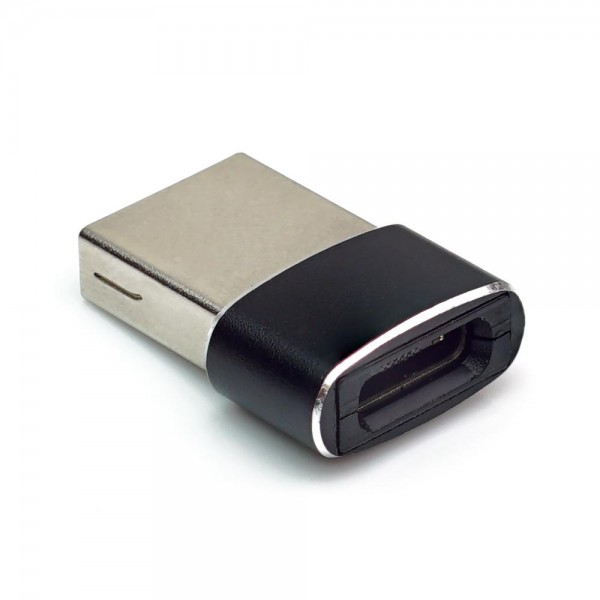 USB-C 3.0 Adapter, C Buchse - A Stecker, kompakte Bauform, schwarz