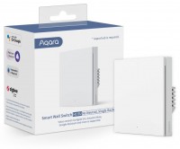 Aqara Smart Wall Switch H1 EU - Intelligenter Einzelschalter, Zigbee 3.0, Ohne Neutralleiter, Weiß