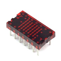 LTP-305 LED Matrix im Retrodesign, rot