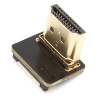 HDMI Typ A Stecker, links gewinkelt, f&#252;r DIY HDMI Kabel