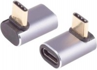 USB-C 90&#176; Winkeladapter, 40 Gbps, Bidirektionale Datenübertragung, vertikal, oben/unten