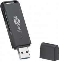 USB 3.0 Cardreader mit USB A Stecker für Micro SD und SD Speicherkarten