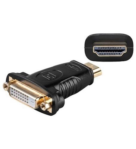 Adapter, HDMI Typ A Buchse - DVI-D &#40;24&#43;1&#41; Buchse, schwarz