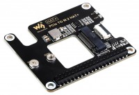 Waveshare 16-Pin PCIe zu M.2 Adapter für Raspberry Pi 5, SSD, NVMe Gen2 & Gen3, LED Statusanzeige