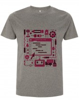 Raspberry Pi Color Code T-Shirt, grau