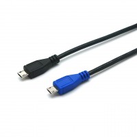 USB 2.0 Hi-Speed OTG Adapterkabel Micro-B Stecker &#150; Micro-B Stecker schwarz